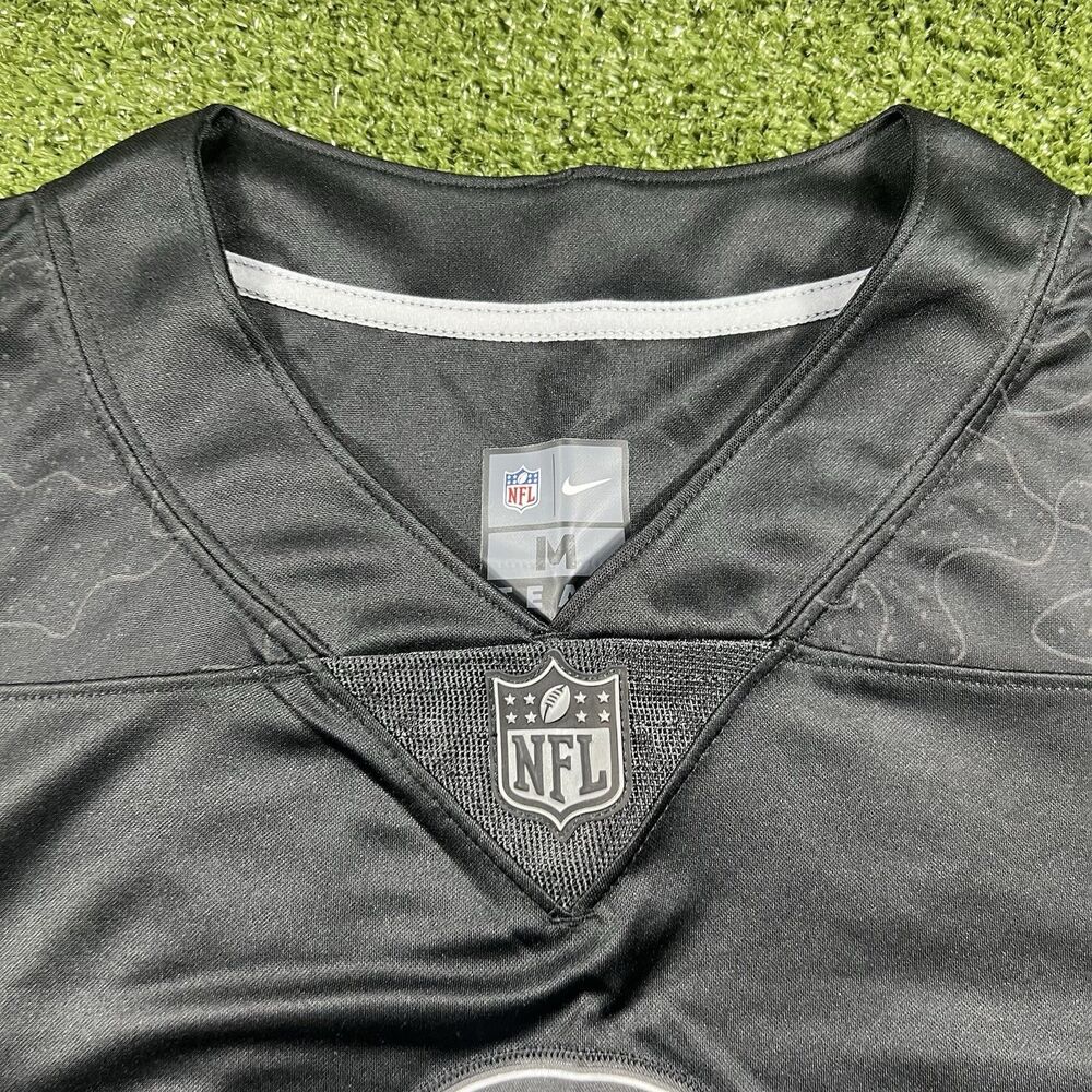 NWT Black Camp Reflective Jersey Packers #33 Aaron Jones Size M - Picture 4 of 8
